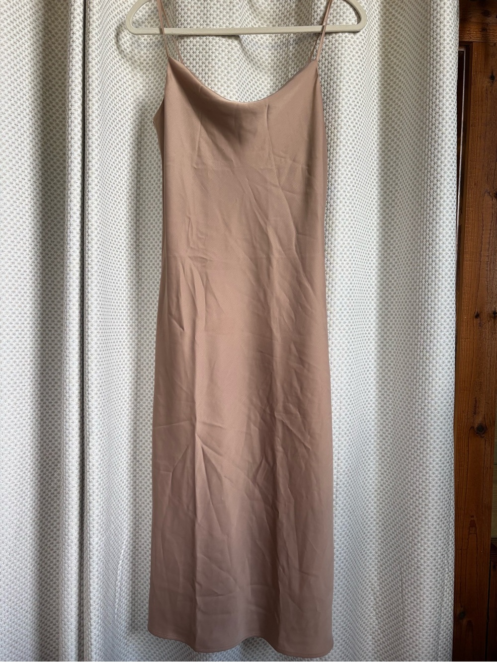 Banana Republic Slip Midi Dress in Nude